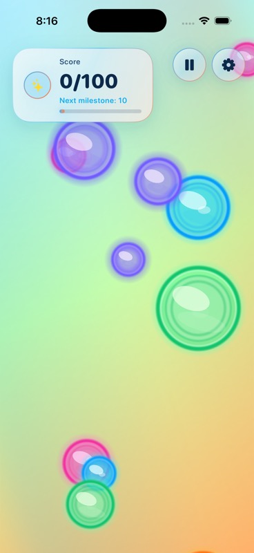 Uplifting Bubbles Original theme gameplay screenshot